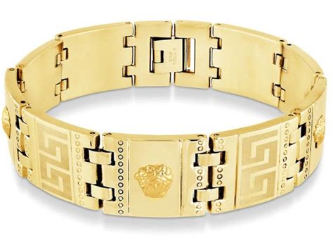 bracelet versace homme argent|versace bracelet 18k gold.